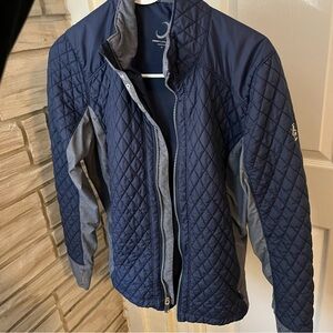 Zero Restriction Jacket M Navy Quilted Golf Jacket